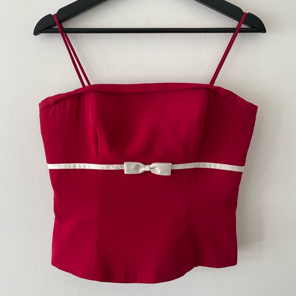 B2 Y2K Bow Detail Tank Size 12